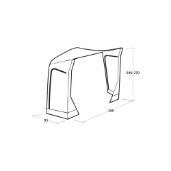 Outwell Mid/tall Connection Park Powerair - Tilbehør til telte