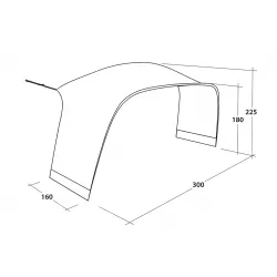 Outwell Wakefield M Tent Connector - Tilbehør til telte
